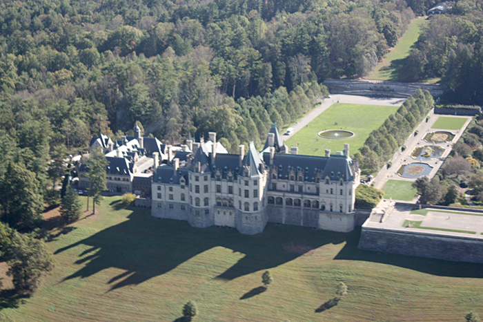 Nearby Biltmore Estate in Asheville, NC. Nearly 179,000 square feet, this 8,000-acre estate is still owned by one of builder George Washington Vanderbilt II's descendants. It is the largest privately-owned house in the United States.