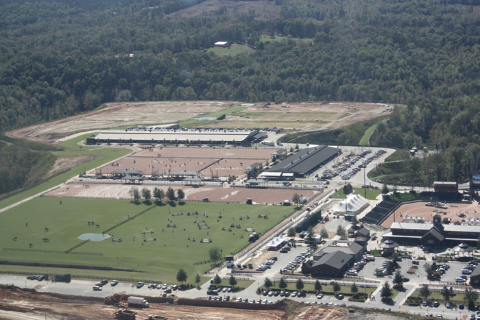 Next year's World Equestrian Games site at Tryon International Equestrian Center in Mill Spring, North Carolina, is a hive of activity