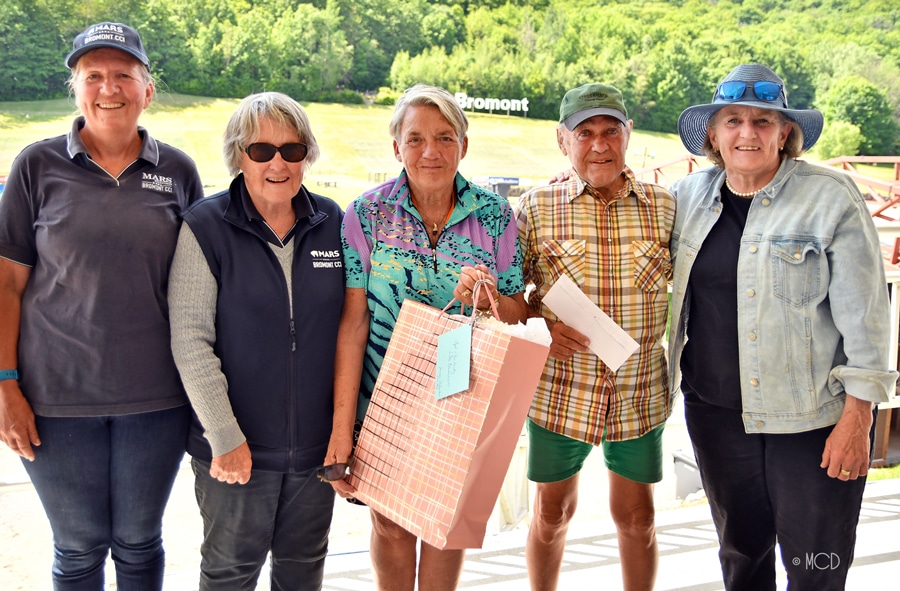 A group of people during a presentation at Bromont.