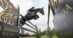 A man jumping a horse over a fence at Hickstead.