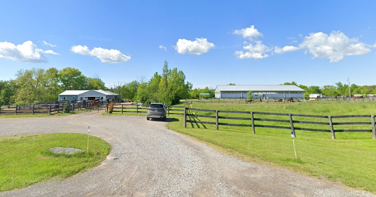 A Google Maps view of a farm in Welland.