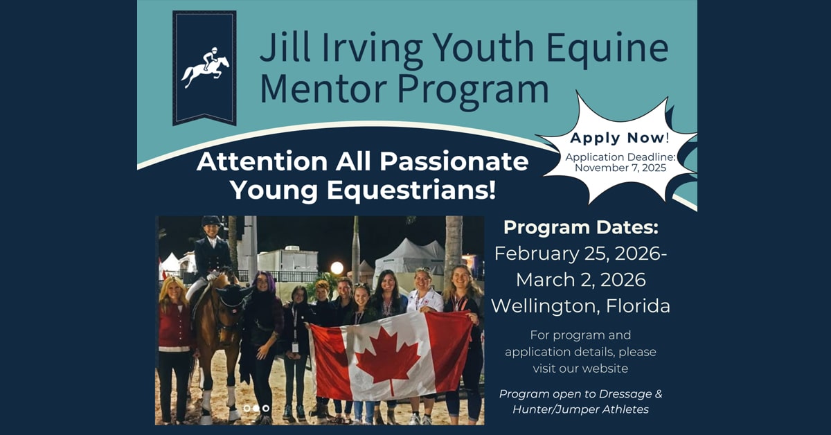 Thumbnail for Apply Now for the Jill Irving Youth Equine Mentor Program!