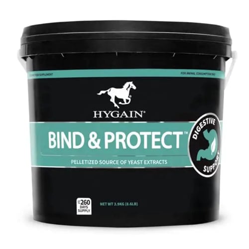 A bucket of toxin binder.