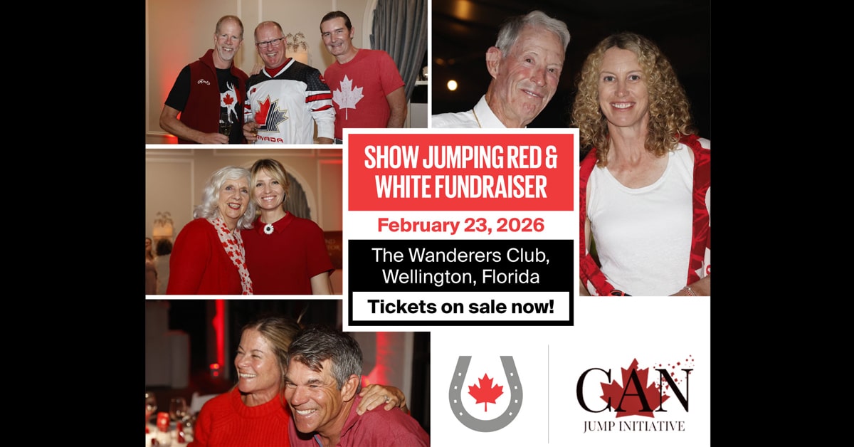 A poster for the Red & White party.