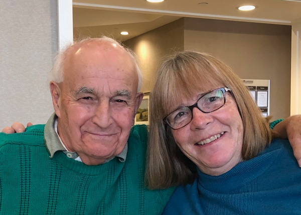 An older man and woman.