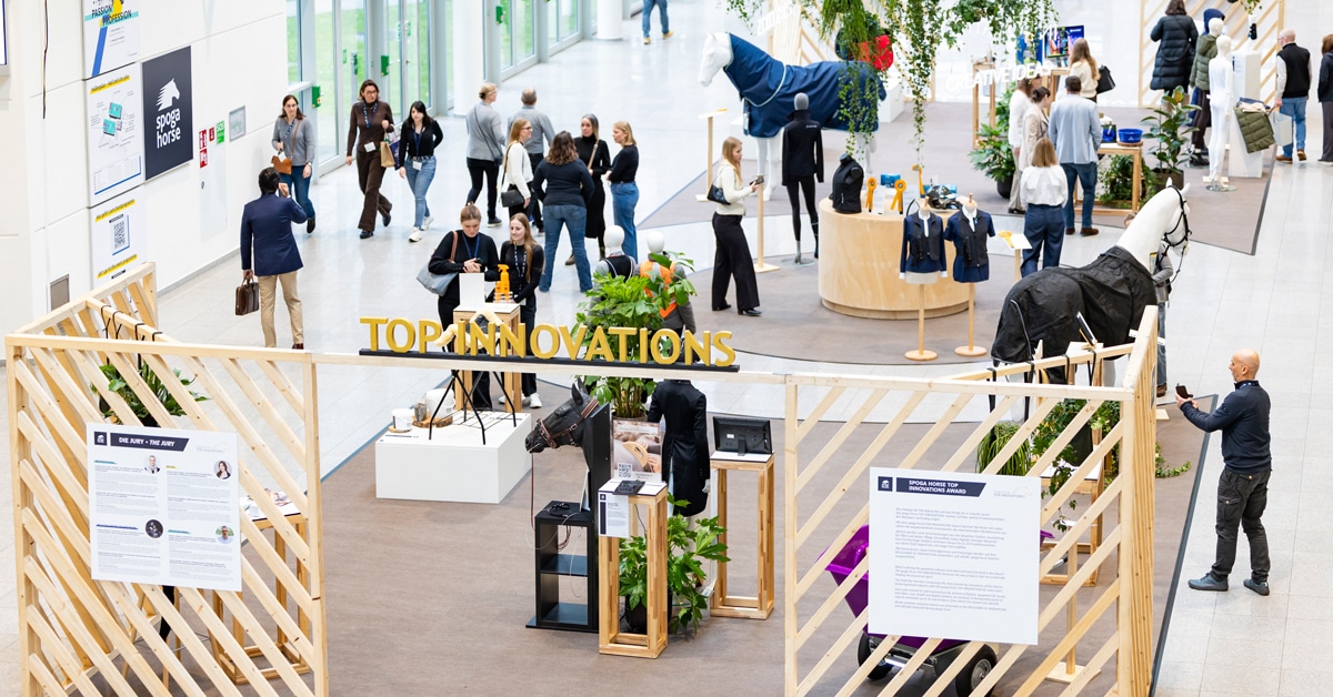 The Trade Fair hall at spoga horse.