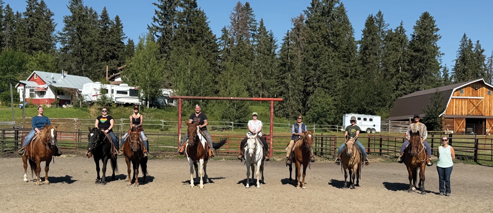 A group of riders ready to head out on a ride.