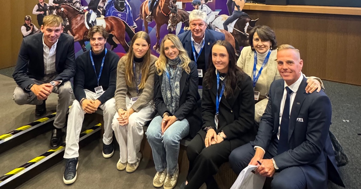 A group of young riders at the Sports Forum.