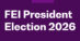 FEI president election graphic.