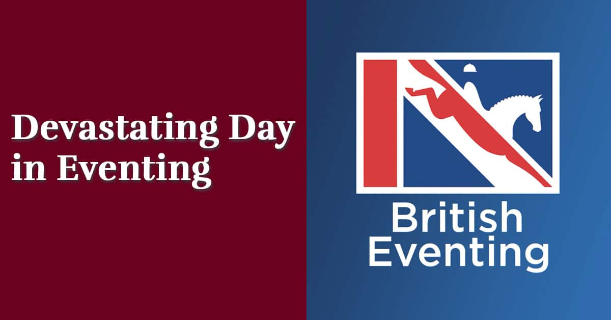 A graphic showing the British Eventing logo.