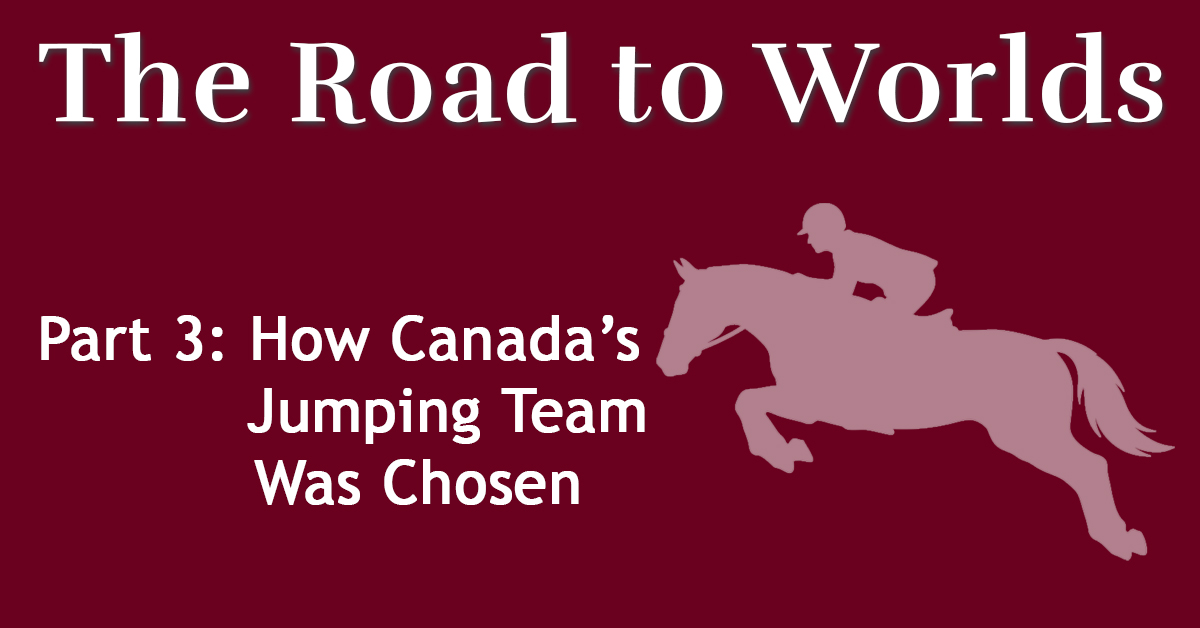 A graphic with a jumping horse.