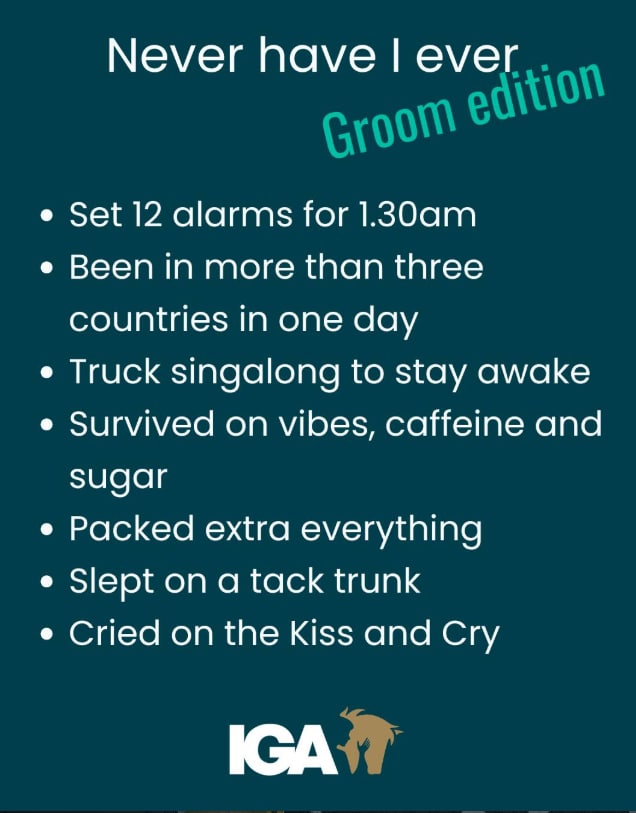 A funny groom meme.